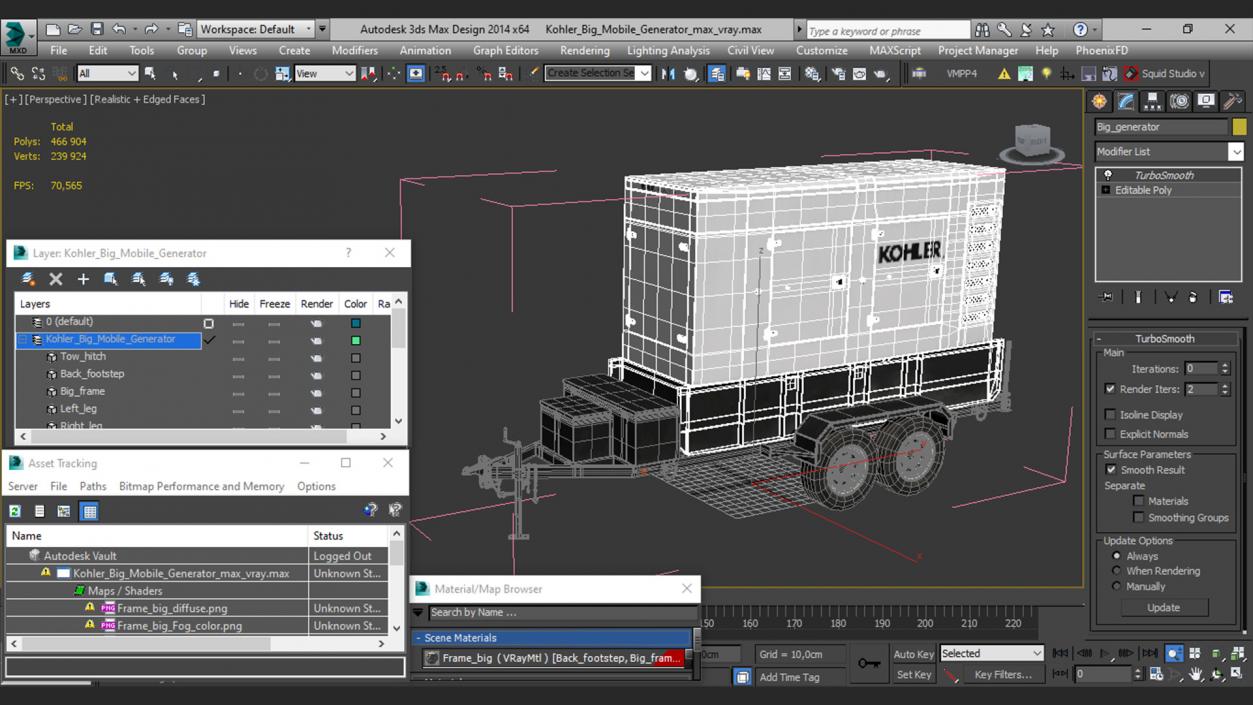 Kohler Big Mobile Generator 3D