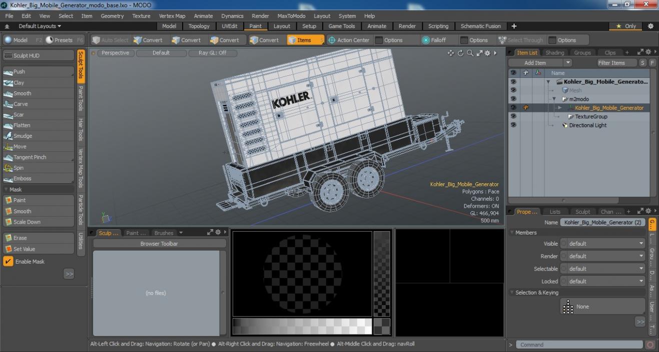 Kohler Big Mobile Generator 3D