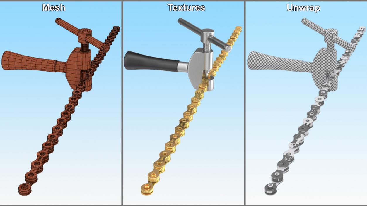 3D Bike Chain Breaker Tool model