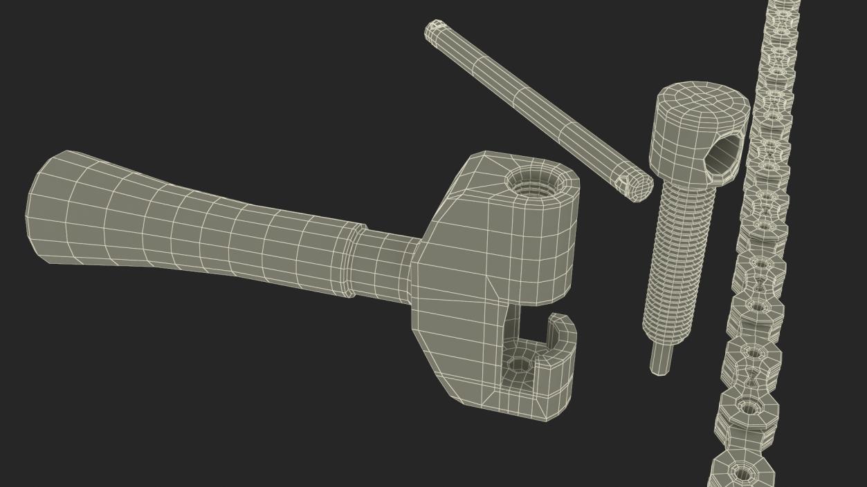 3D Bike Chain Breaker Tool model