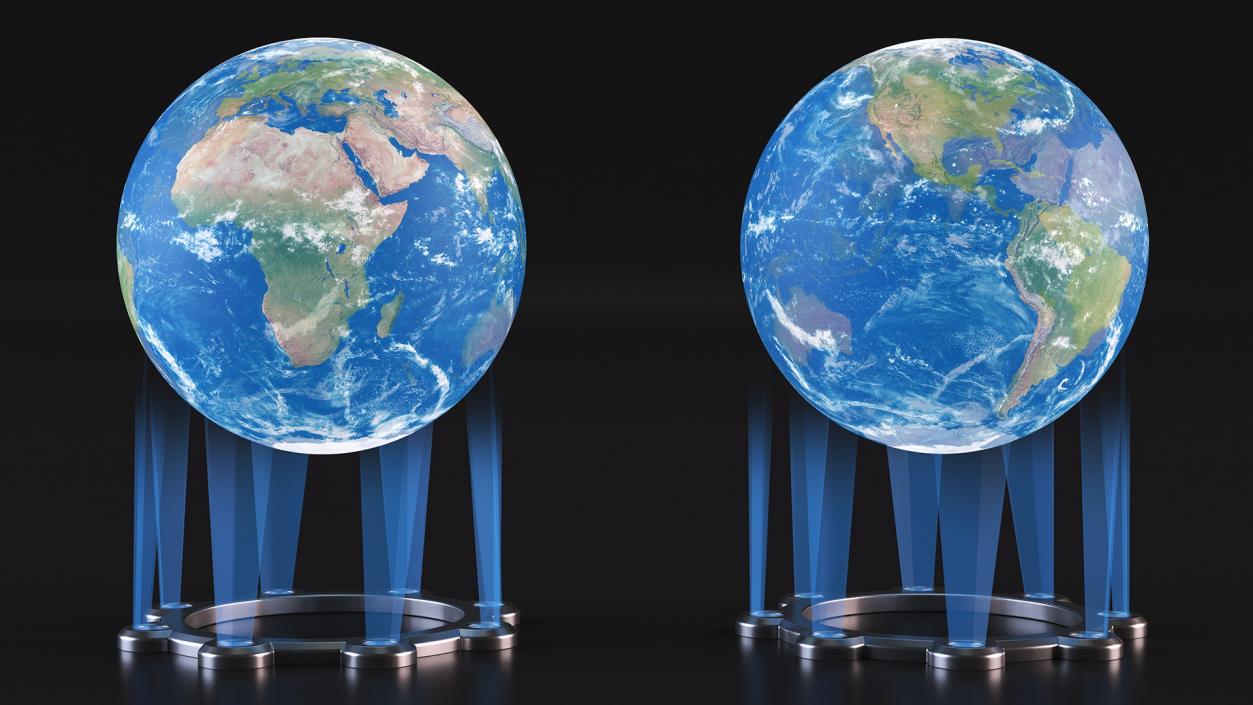 3D Planet Earth Hologram