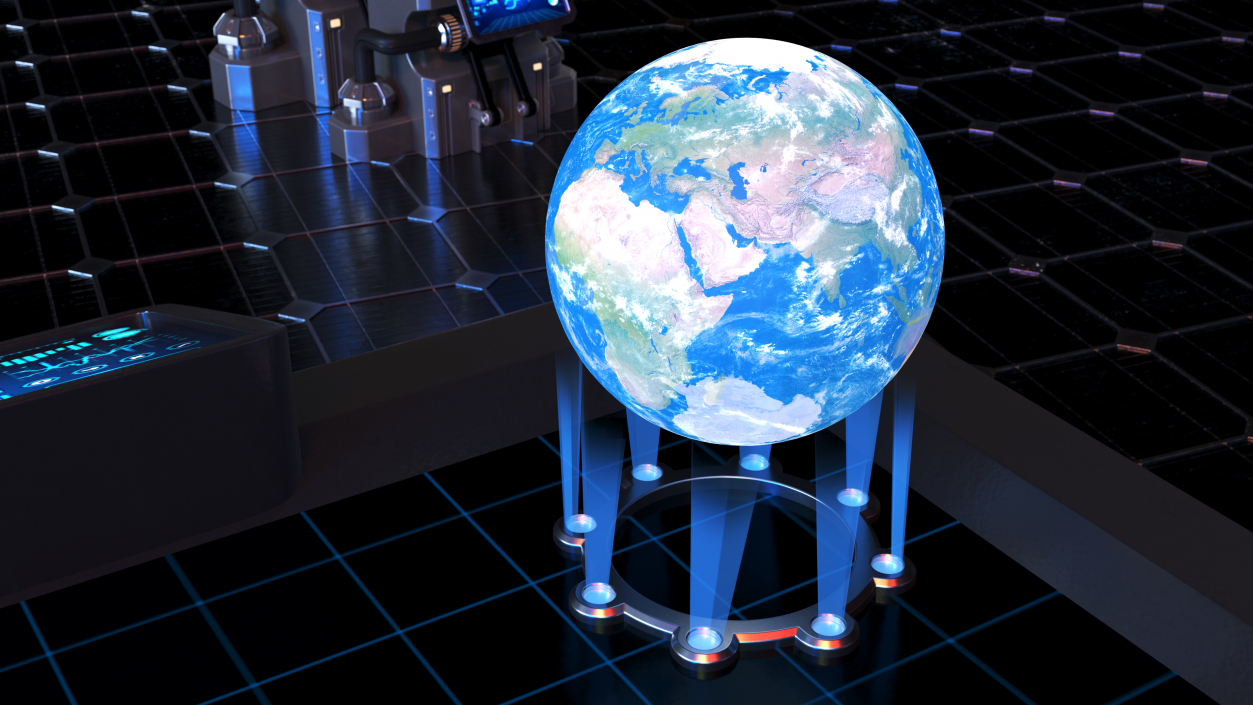 3D Planet Earth Hologram