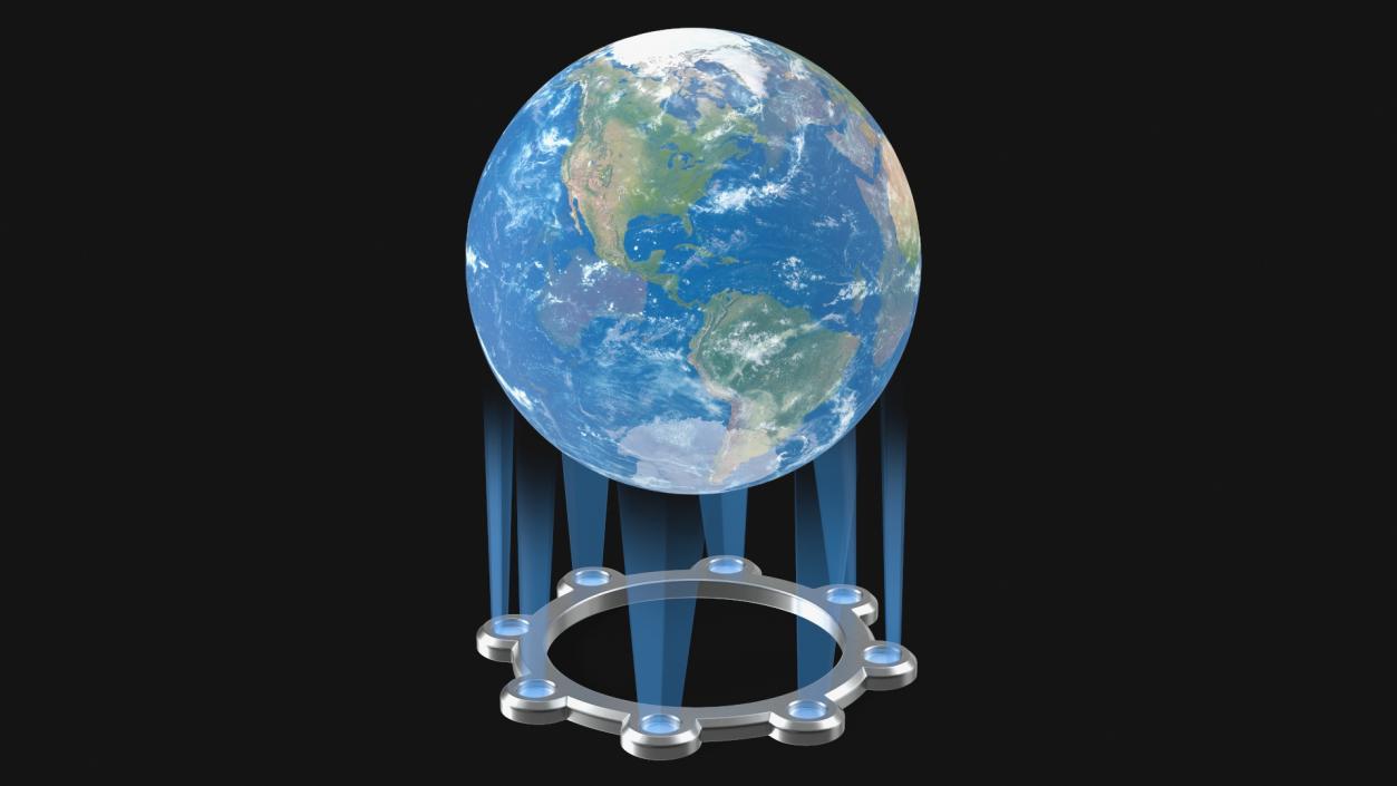 3D Planet Earth Hologram