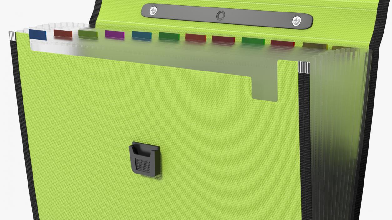 3D Green Expanding Document Holder Open