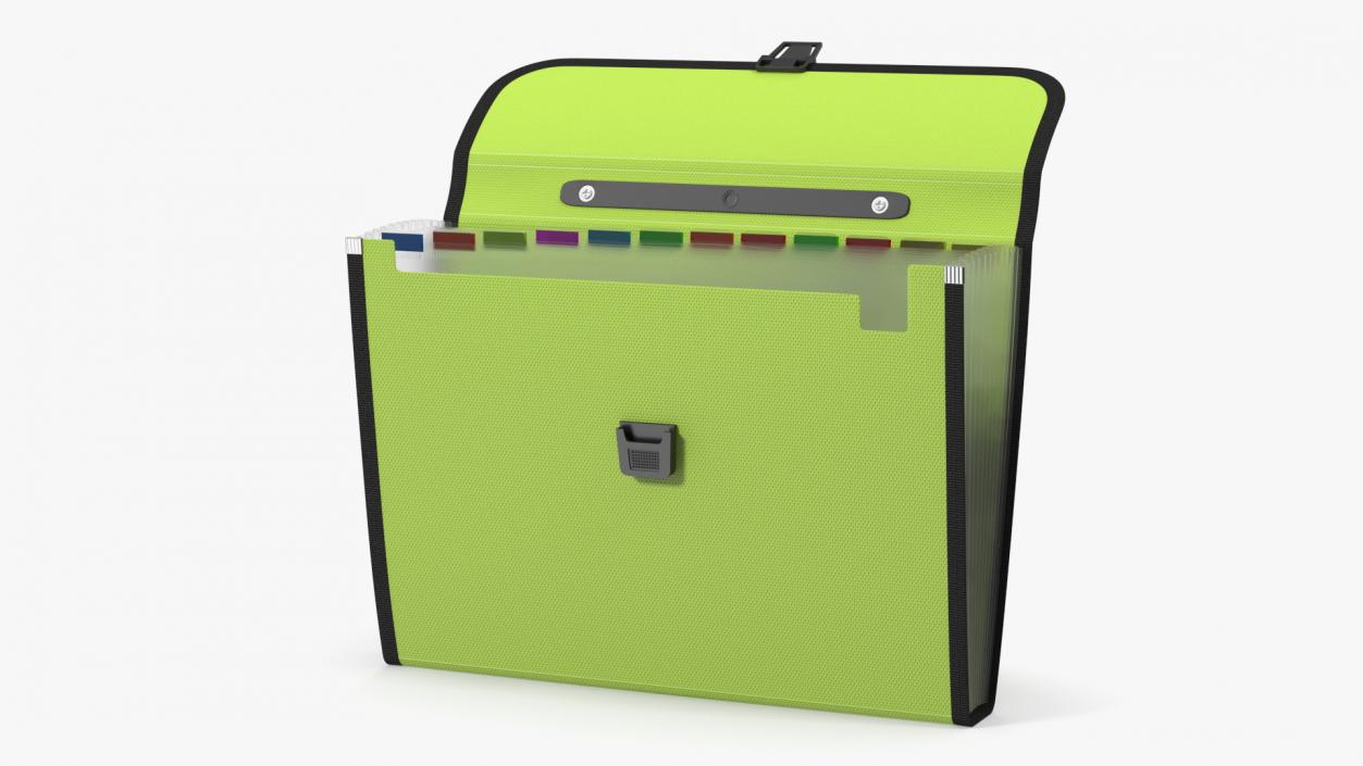 3D Green Expanding Document Holder Open