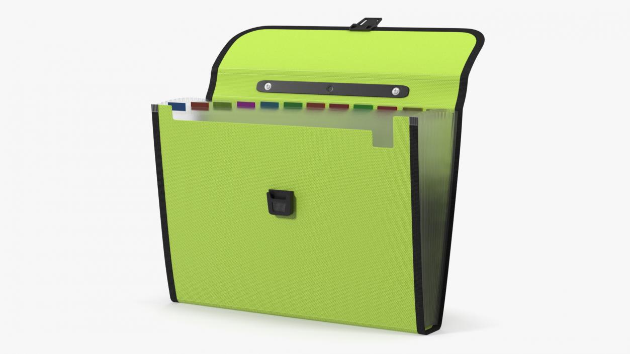 3D Green Expanding Document Holder Open