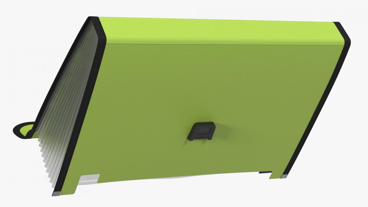 3D Green Expanding Document Holder Open