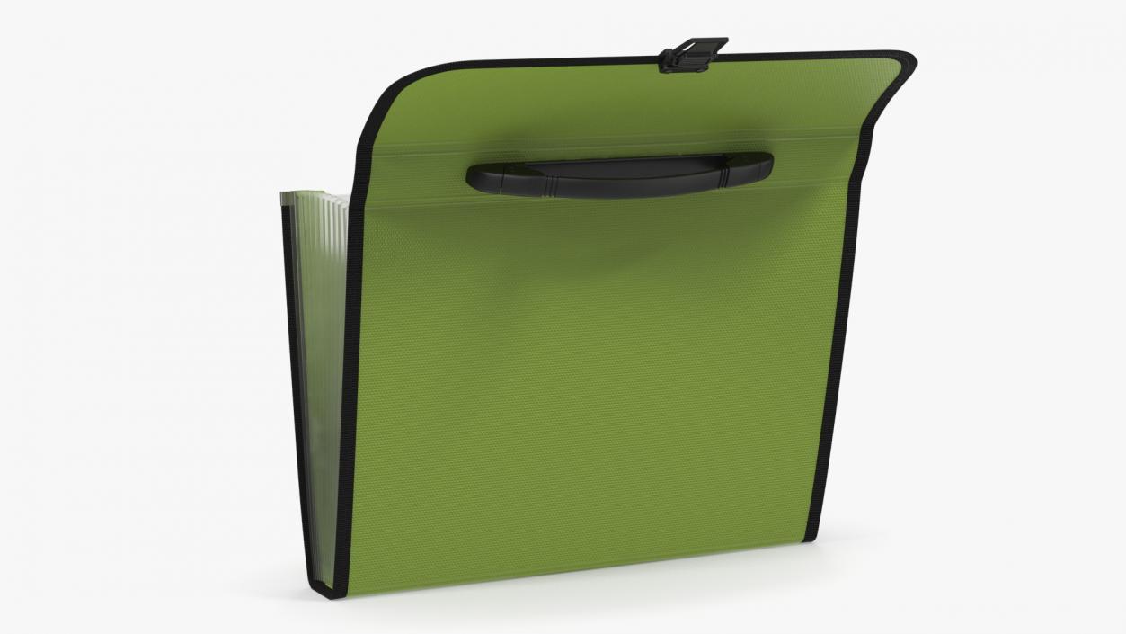 3D Green Expanding Document Holder Open