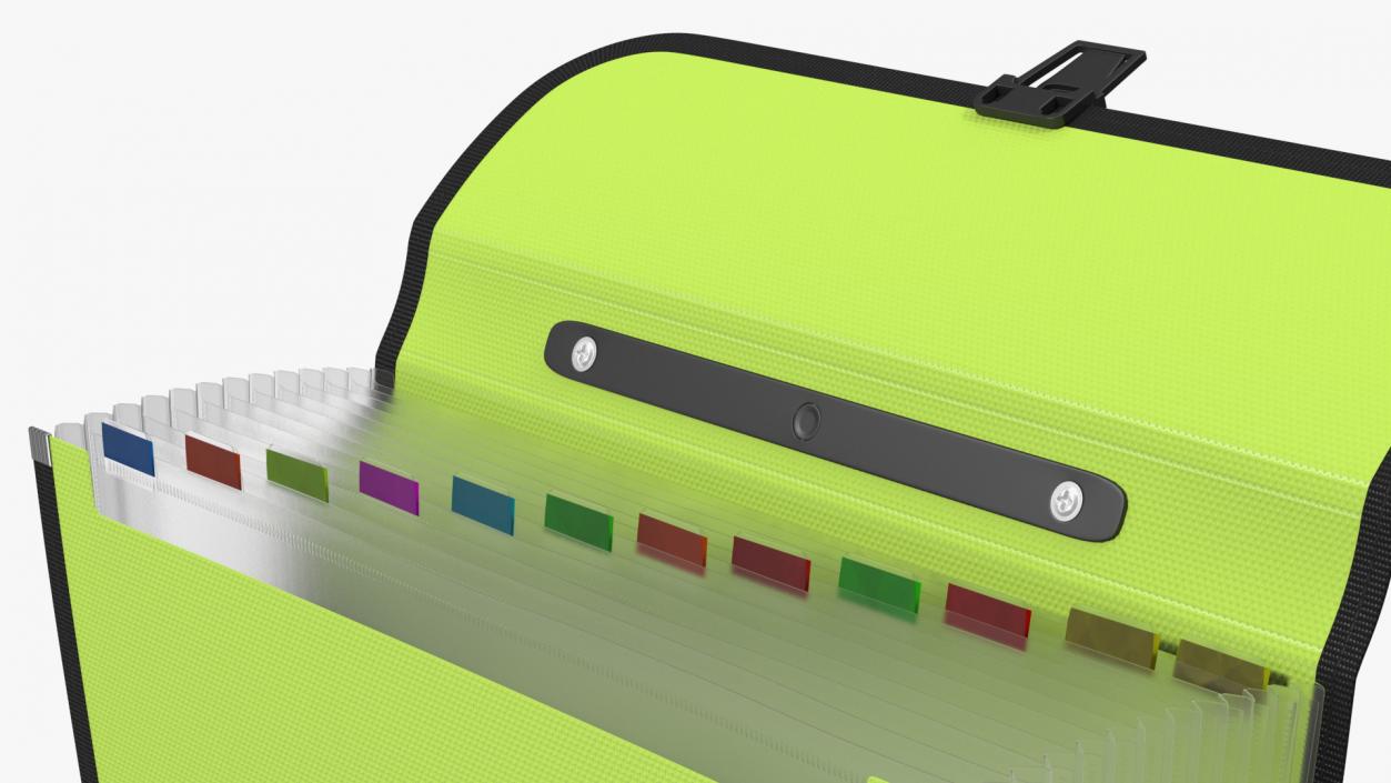 3D Green Expanding Document Holder Open