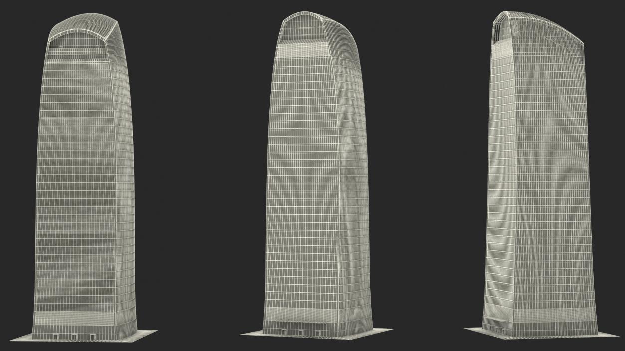 3D Commercial Skyscraper