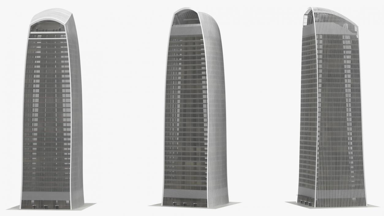 3D Commercial Skyscraper