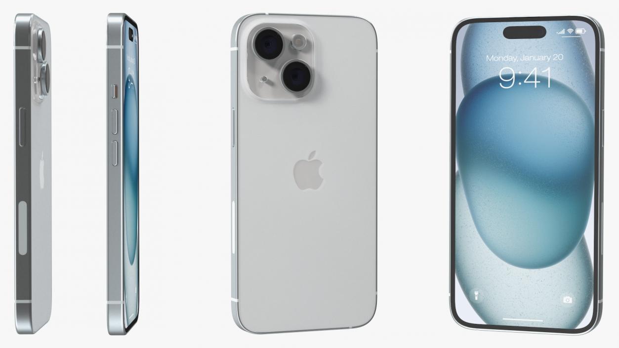 IPhone 15 Blue 3D model