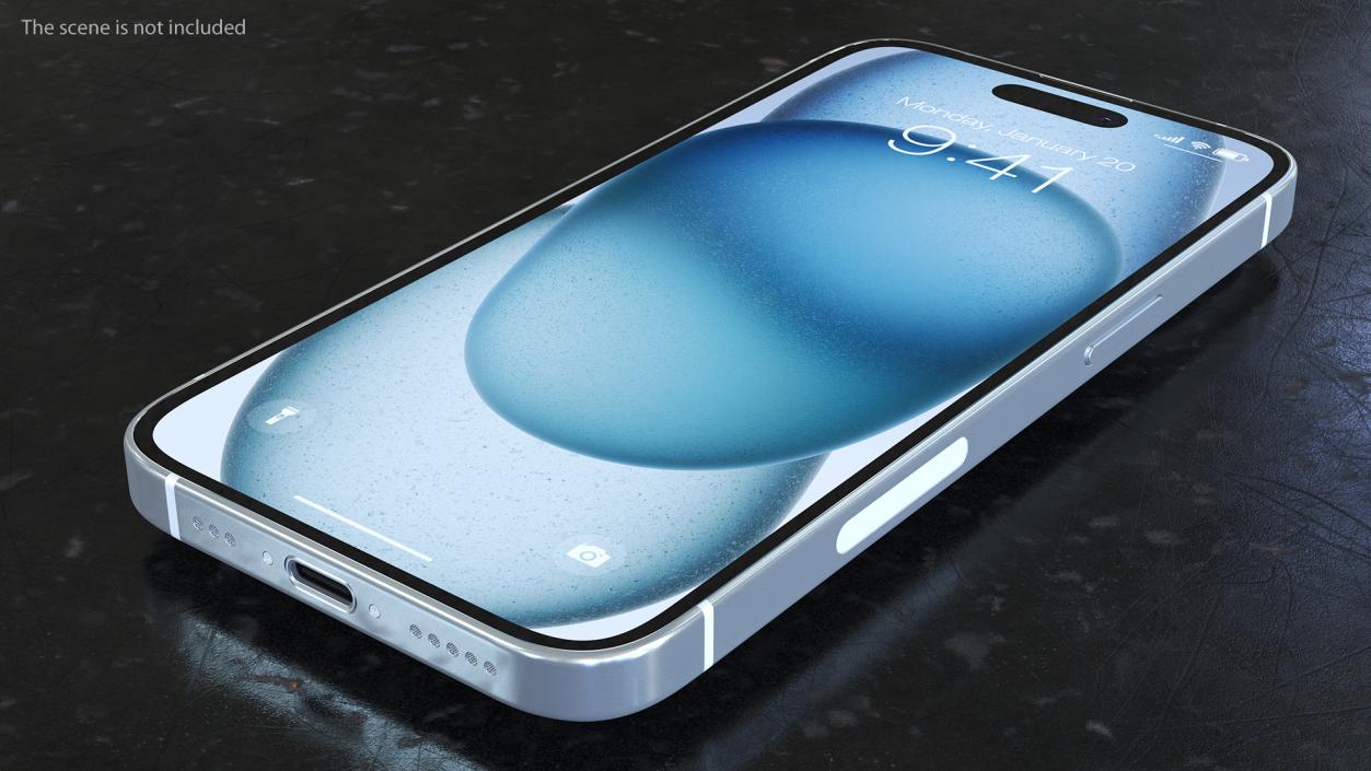 IPhone 15 Blue 3D model