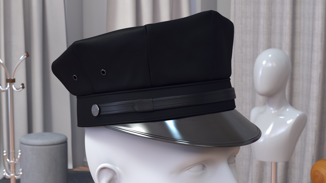 3D Police Officer Cap model