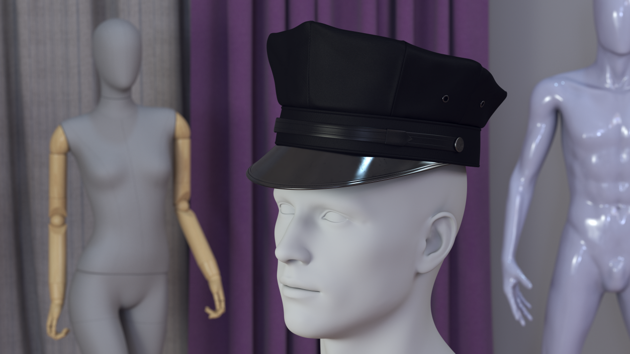 3D Police Officer Cap model