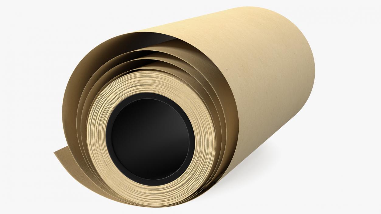 3D Kraft Brown Paper Roll Recycled