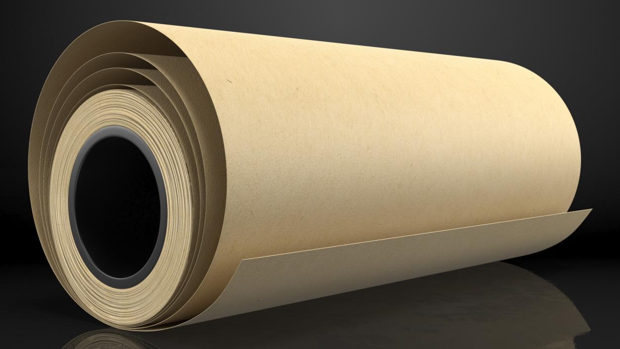 3D Kraft Brown Paper Roll Recycled