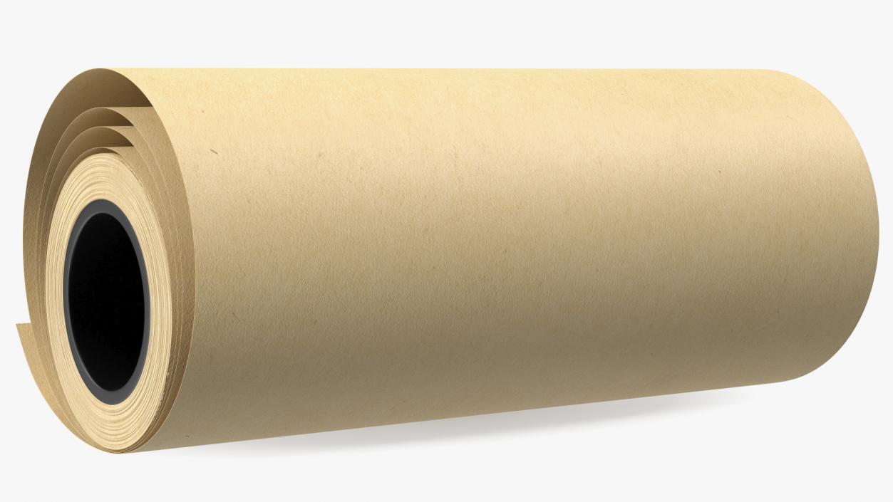 3D Kraft Brown Paper Roll Recycled