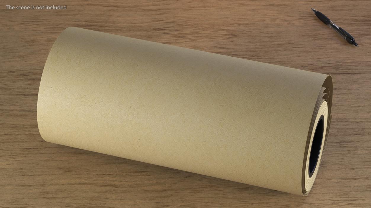 3D Kraft Brown Paper Roll Recycled