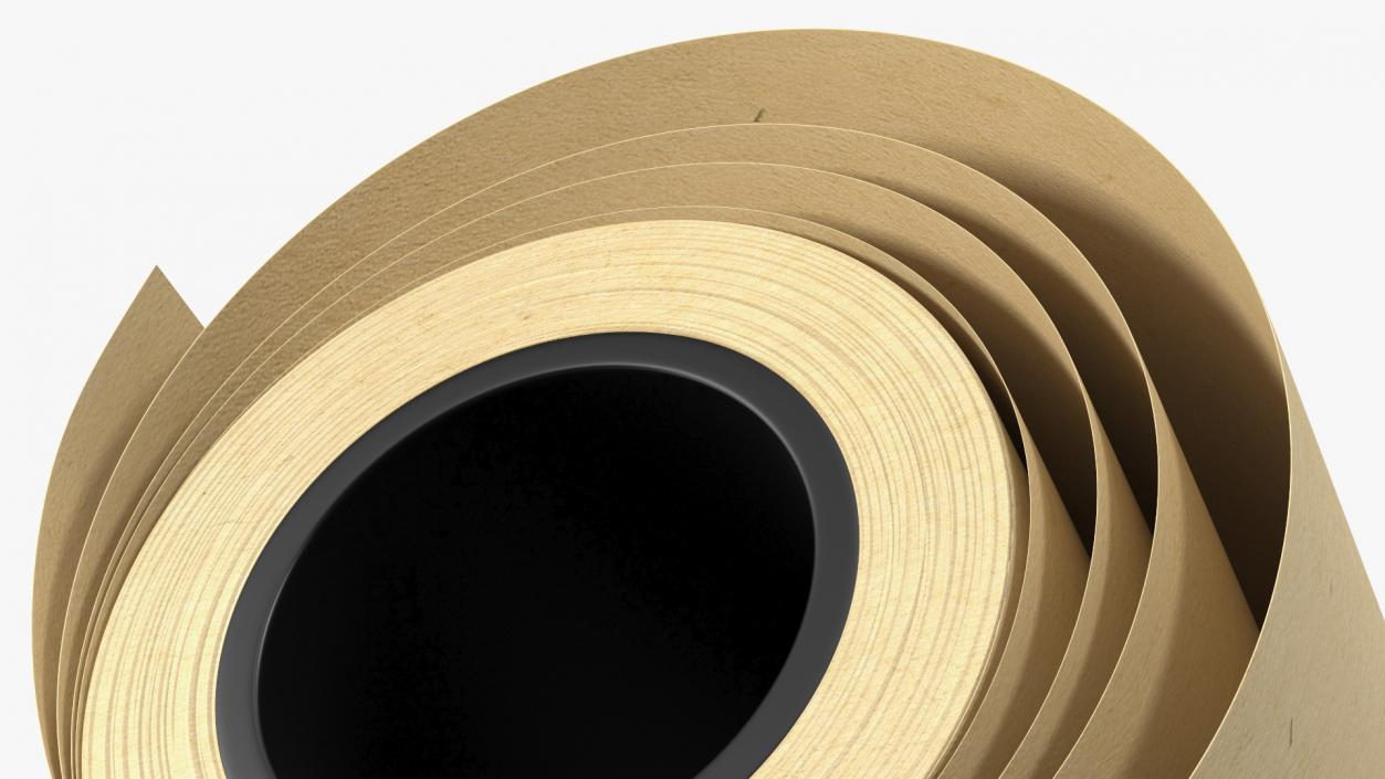 3D Kraft Brown Paper Roll Recycled