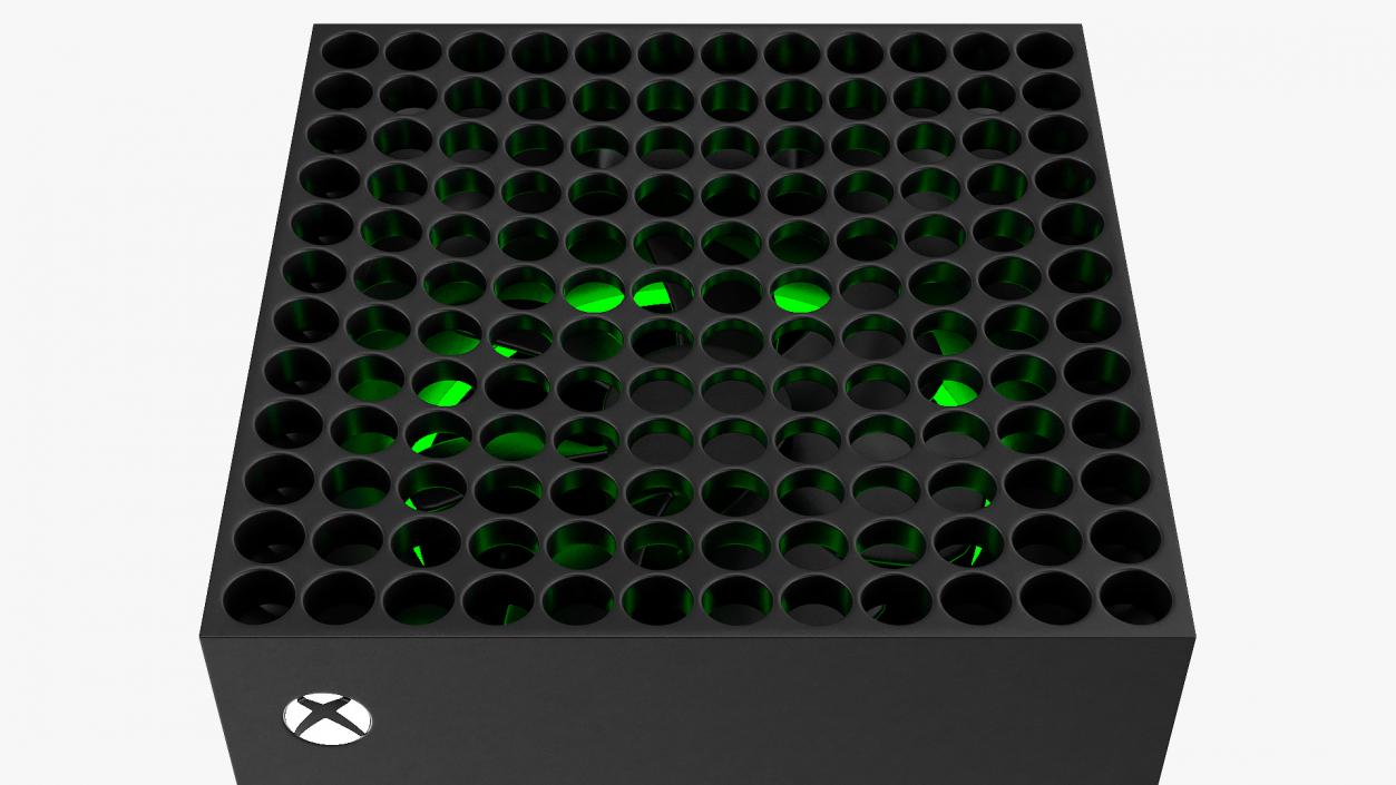 Xbox Series X Gaming Console Set 3D