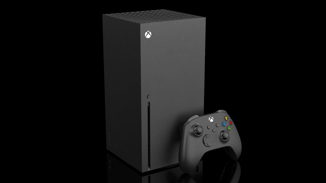 Xbox Series X Gaming Console Set 3D