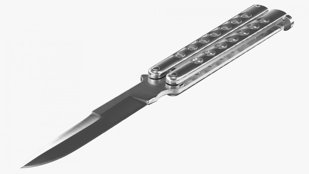 3D model Balisong Butterfly Knife Stainless Steel