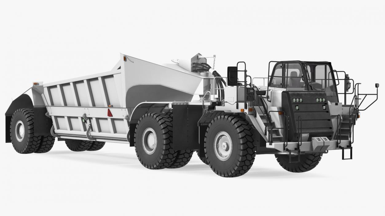 Heavy Duty Dump Trailer Clean 3D model