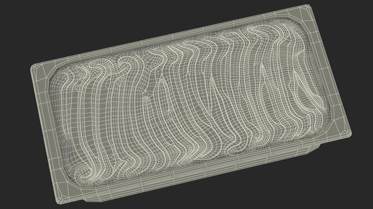 Pistachio Ice Cream Tray Untouched Surface 3D