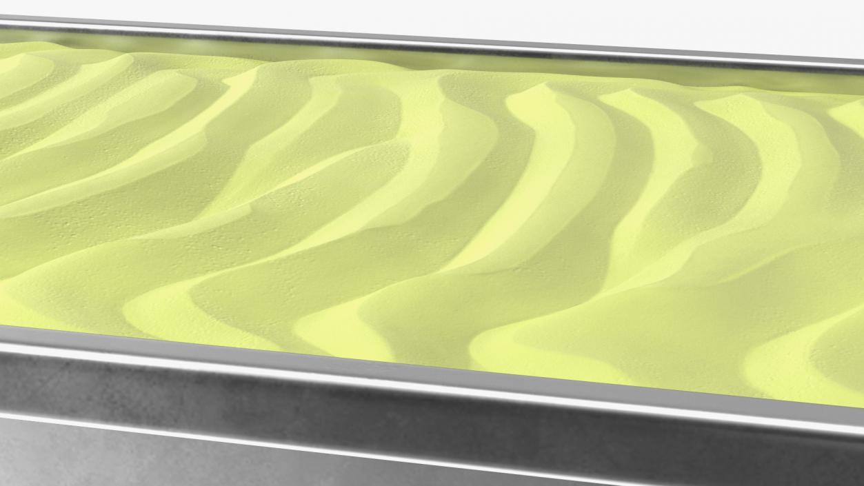 Pistachio Ice Cream Tray Untouched Surface 3D