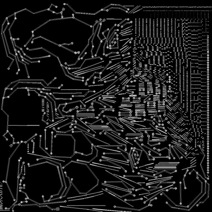 Electronic Fingerprint Gold 3D