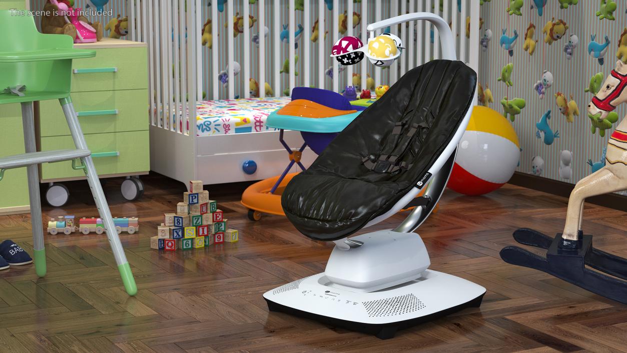 3D 4Moms MamaRoo Multi Motion Baby Swing Black model