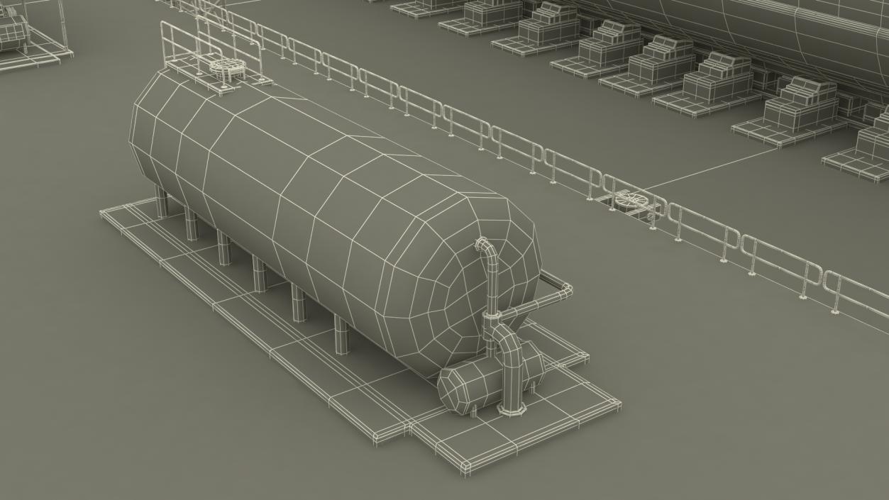 3D model Iranian Fateh Submarine in Dry Dock