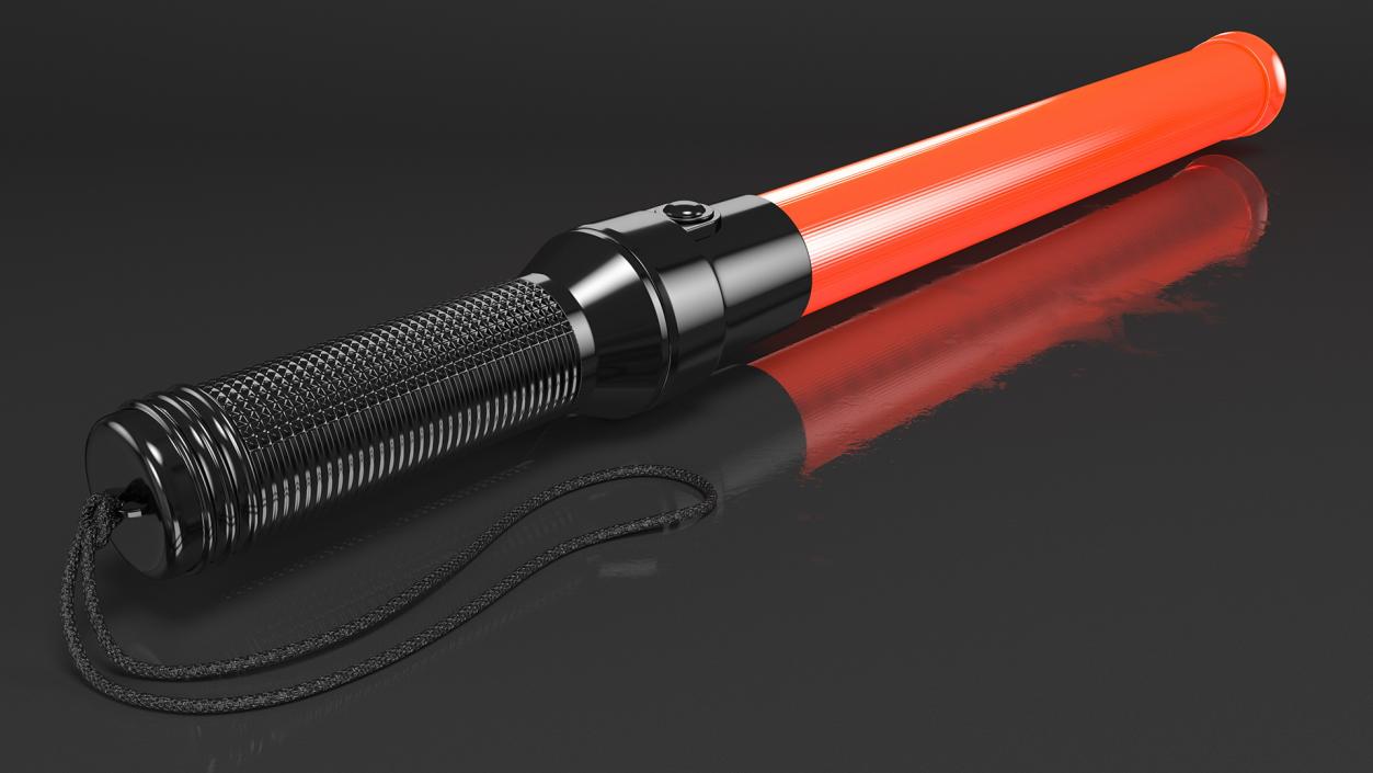 LED Traffic Control Police Baton 3D