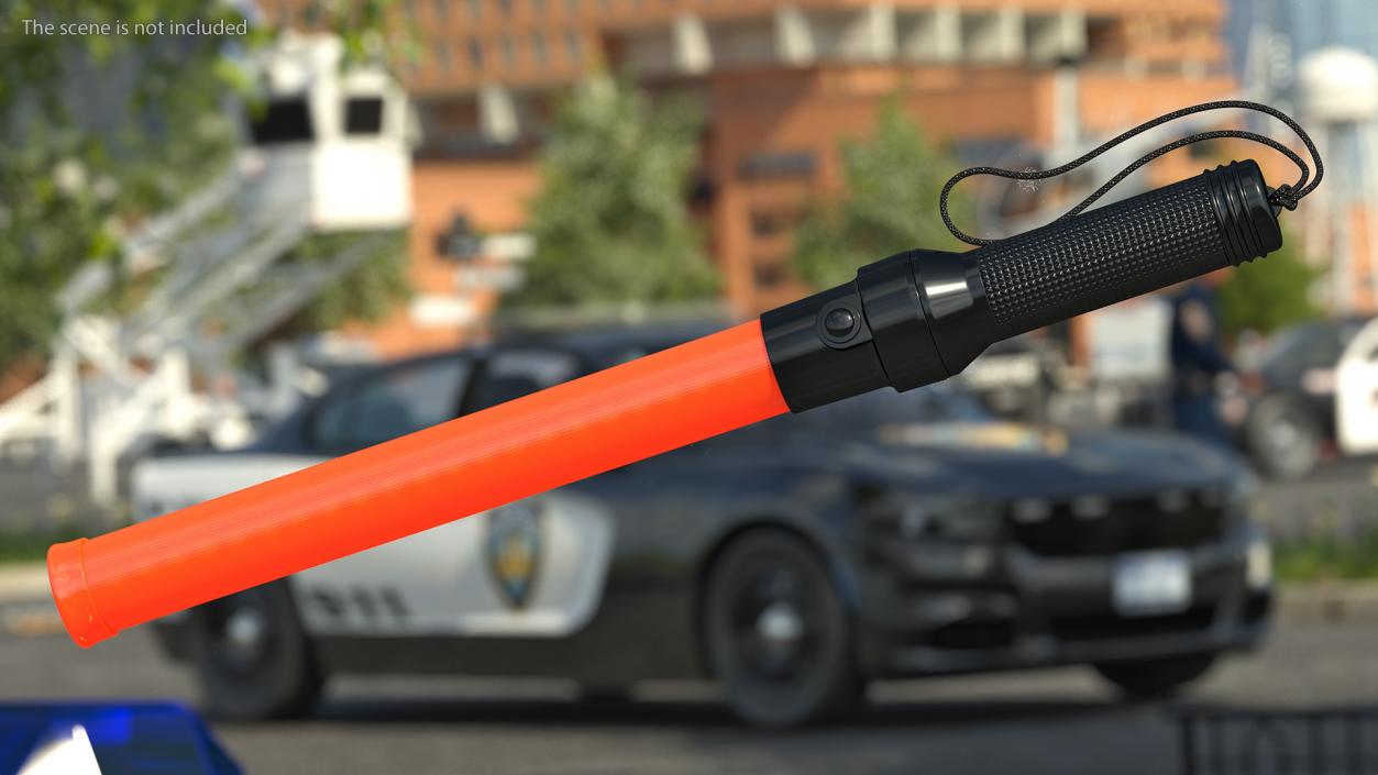 LED Traffic Control Police Baton 3D