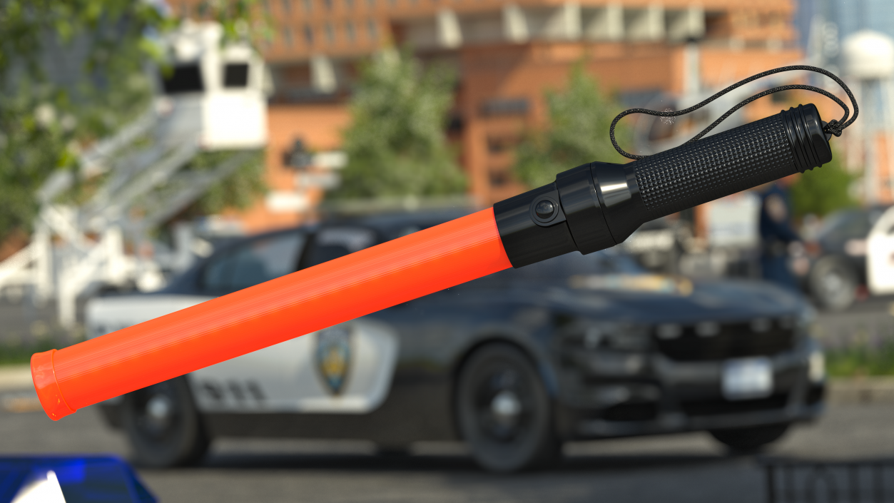 LED Traffic Control Police Baton 3D