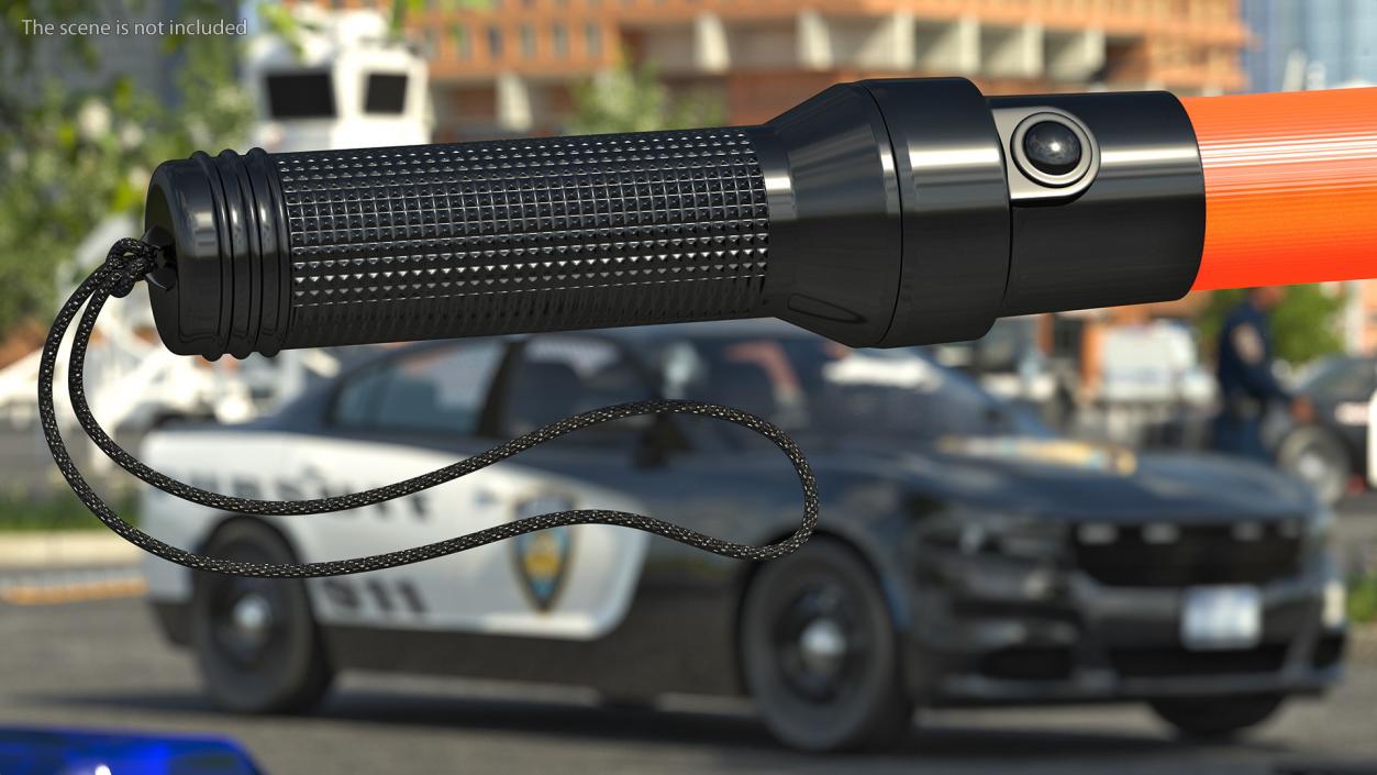 LED Traffic Control Police Baton 3D