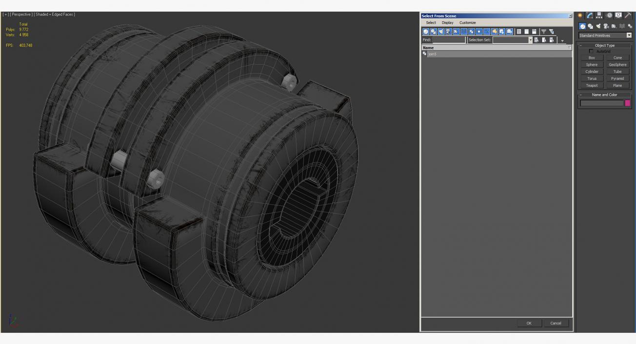 3D Industrial Painted Joint 5