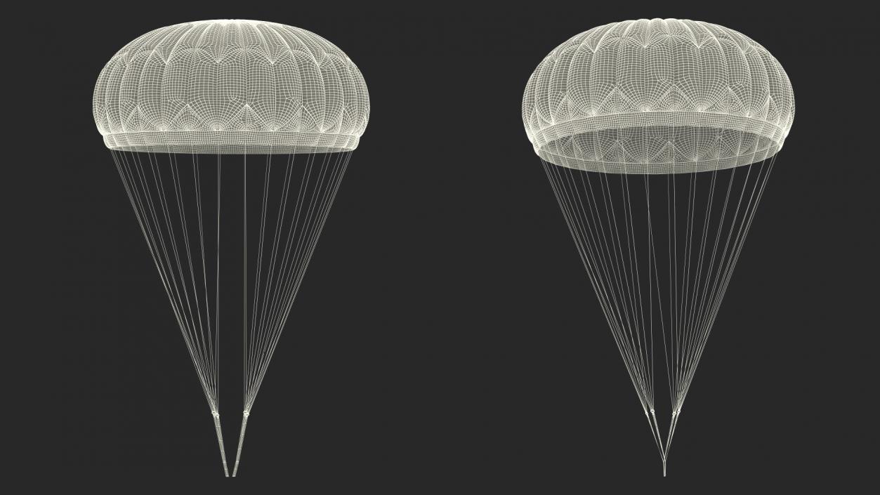 3D Round Color Parachute