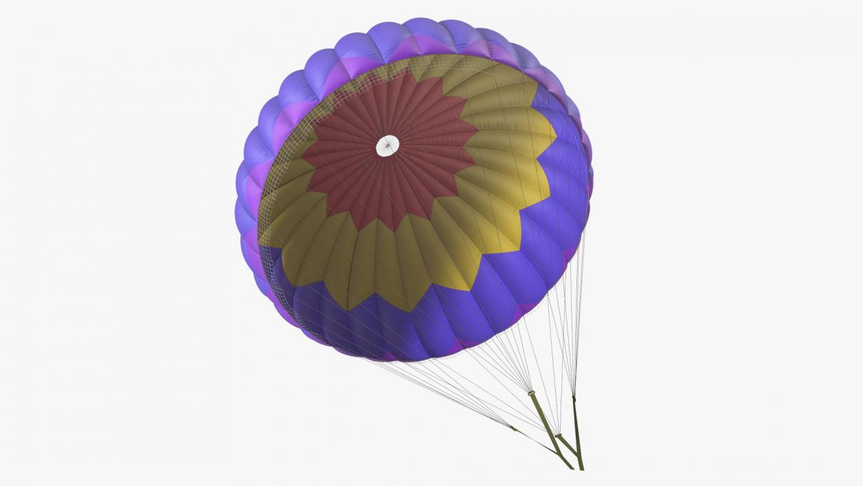 3D Round Color Parachute