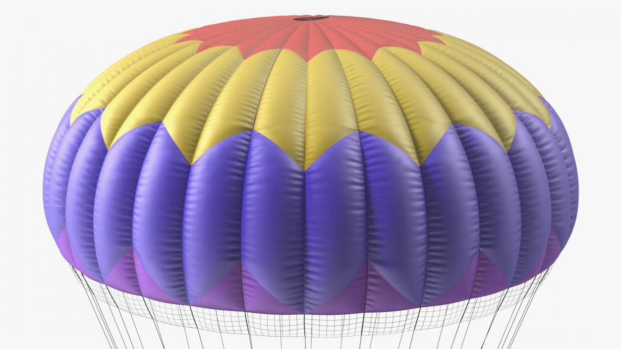 3D Round Color Parachute