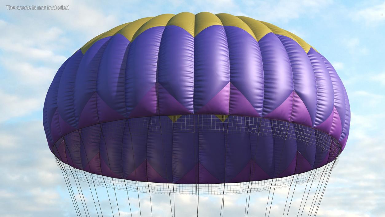 3D Round Color Parachute