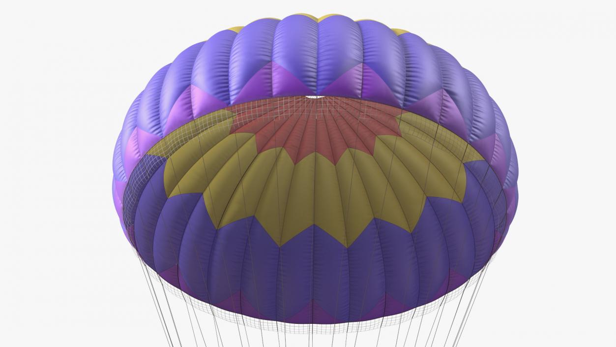 3D Round Color Parachute