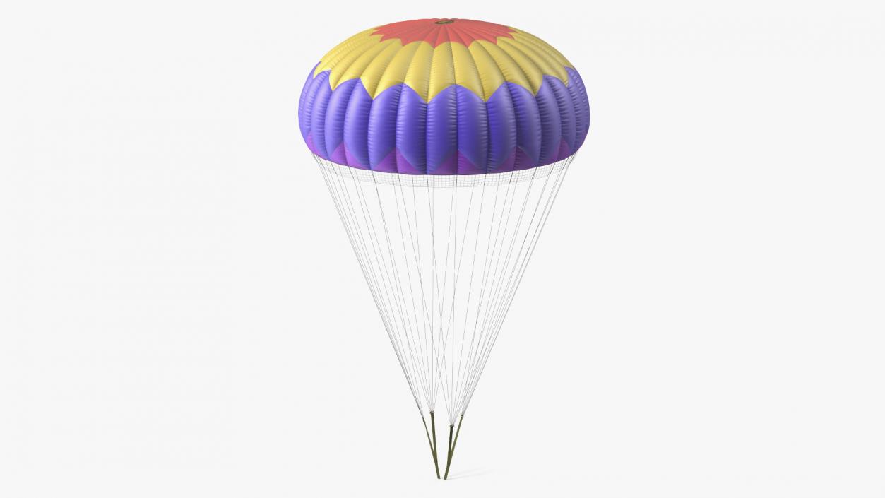 3D Round Color Parachute