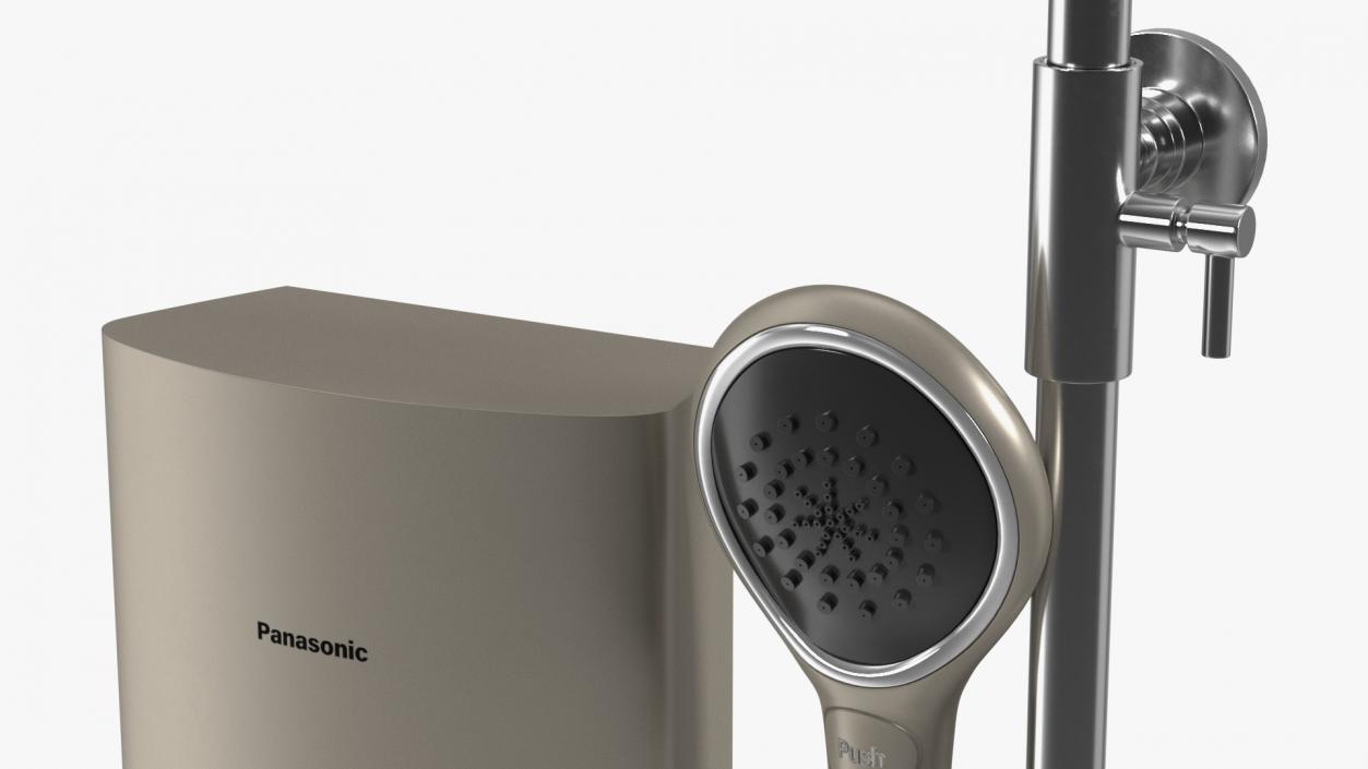 3D Panasonic Shower Heater Left model