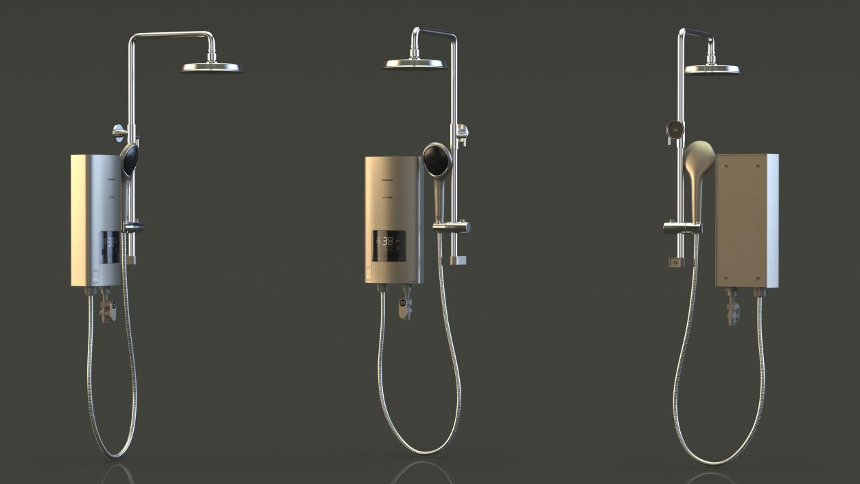 3D Panasonic Shower Heater Left model