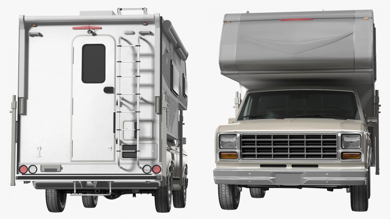 Pickup Truck Camper 3D model