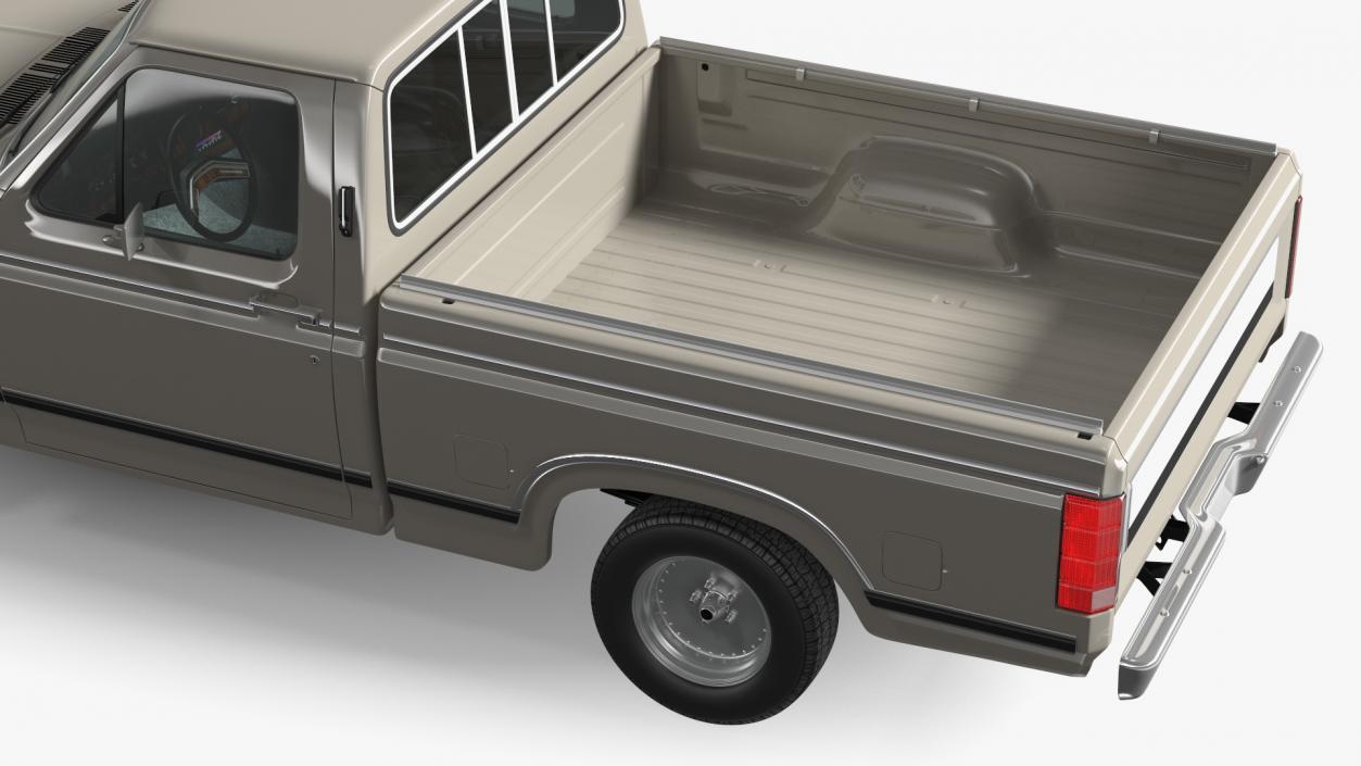 Pickup Truck Camper 3D model