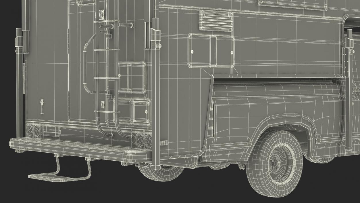 Pickup Truck Camper 3D model