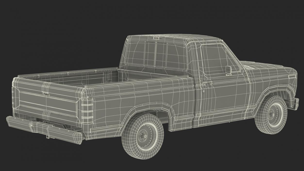 Pickup Truck Camper 3D model